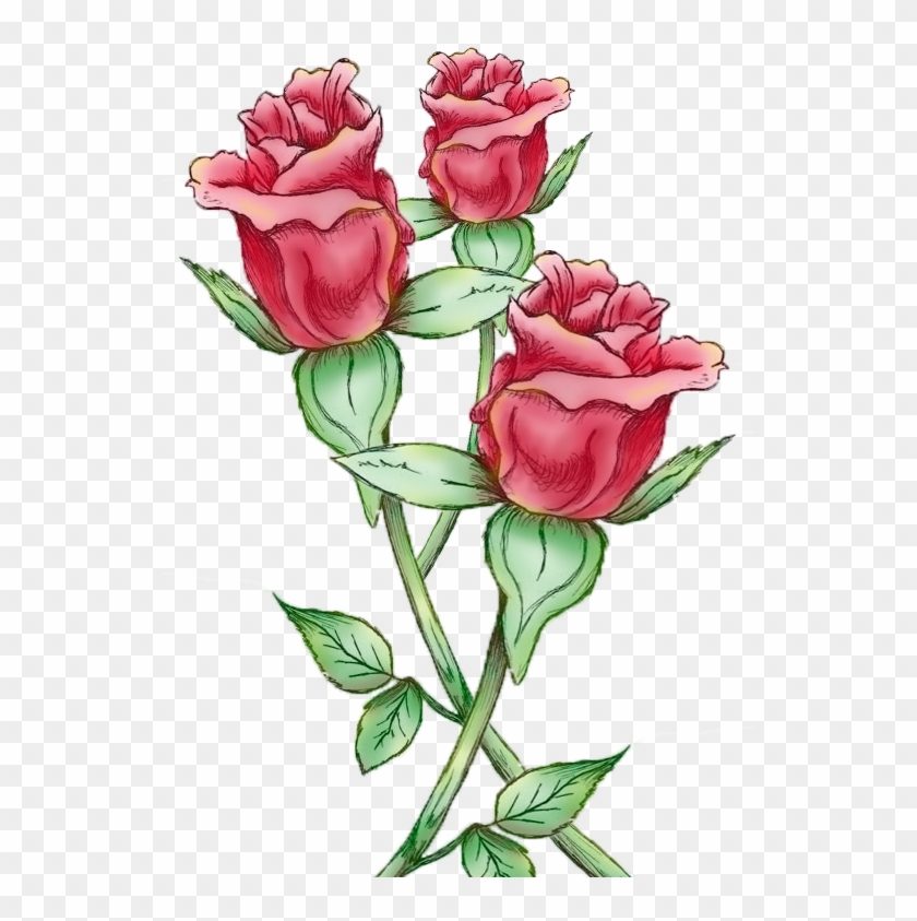 Painted Rose Bud - Rose #1009740