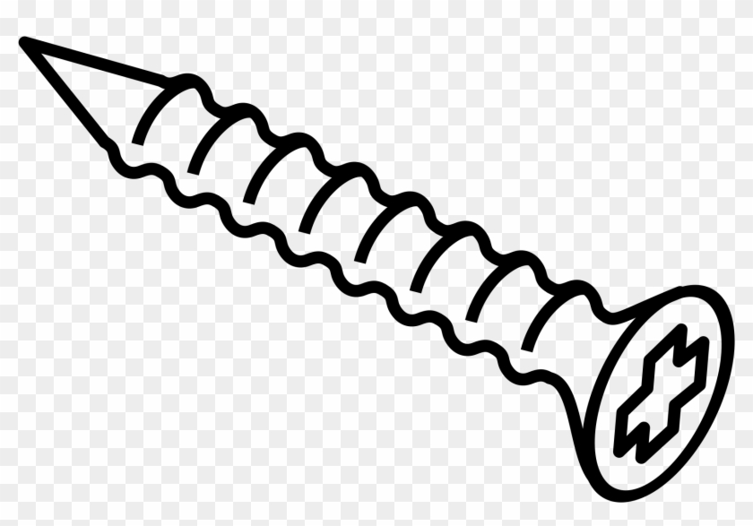 Screw Clipart Black And White - Screw Clipart #1009749