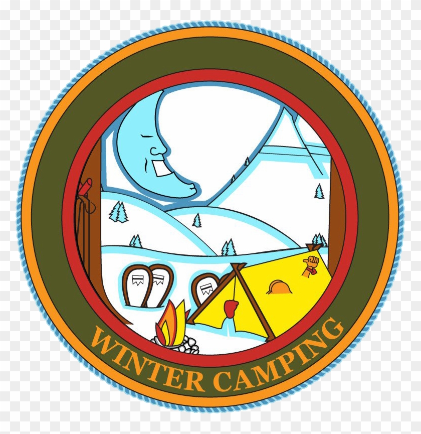 Winter Camping Badge - Fox Rent A Car #1009778