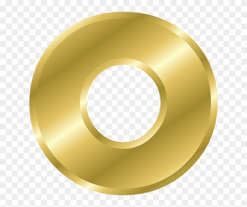 Letter, O, Lowercase, Alphabet, Abc, Gold, Gradient - Alphabet Letters In Gold #1009798