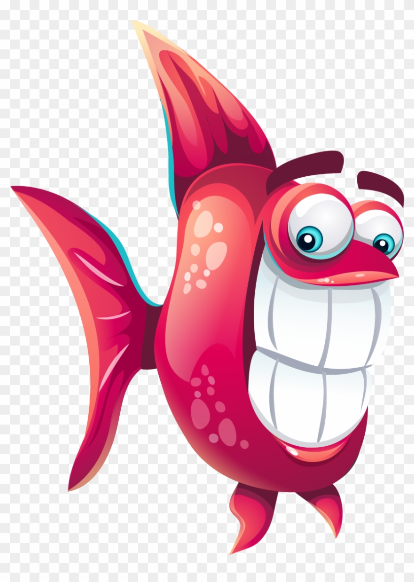 Funny Fish Icon - Funny Fish Cartoon #1009849