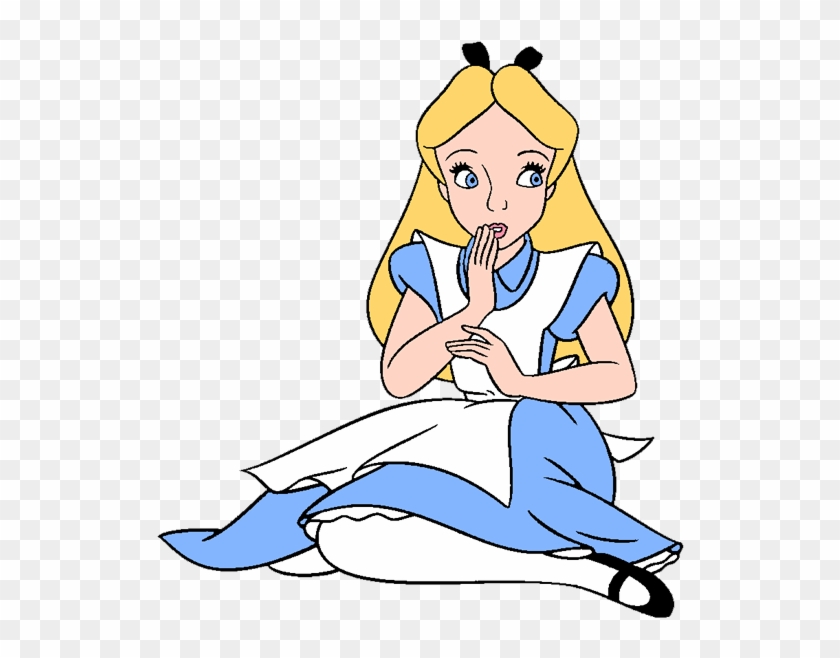 Alice In Wonderland Rabbit Clock Cliparts - Alice's Adventures In Wond...