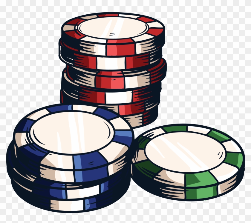 Casino Credits - Poker Chips Casino Games Pill Box #1009990