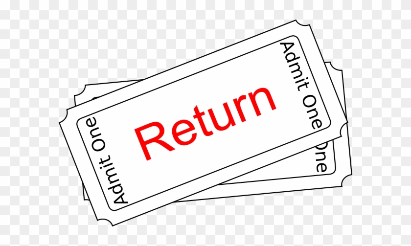 Return Ticket Button Clip Art At Vector Clip Art Image - Movie Ticket Clip Art #1010073