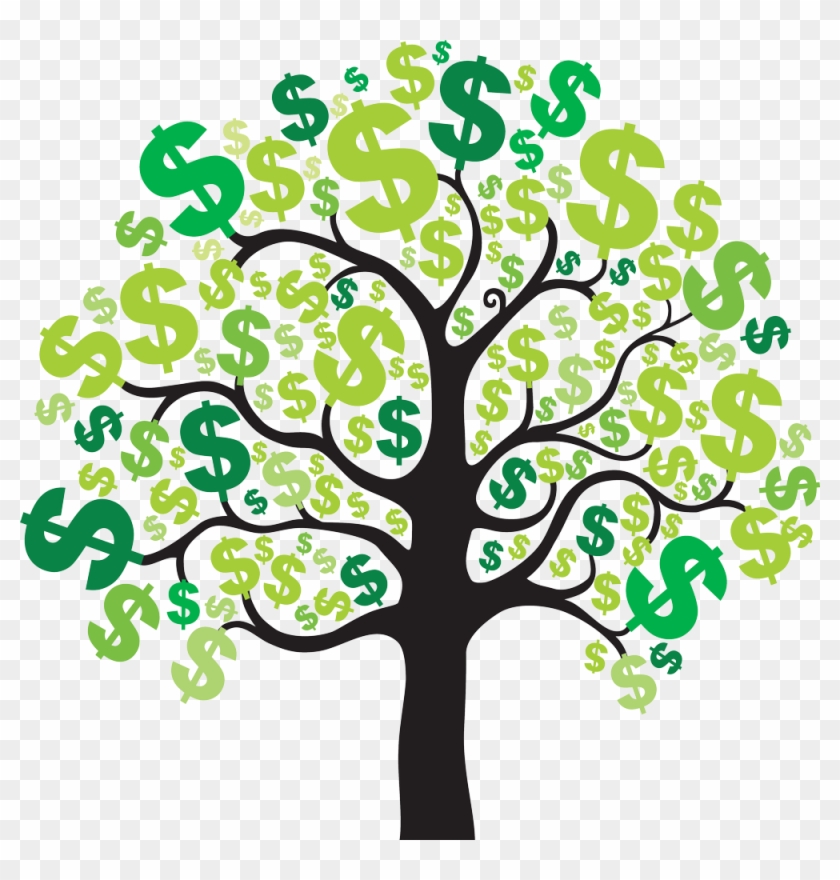 Изчислете Вярно Общата Цена На Притежание На Всяко - Money Tree Clipart #1010215