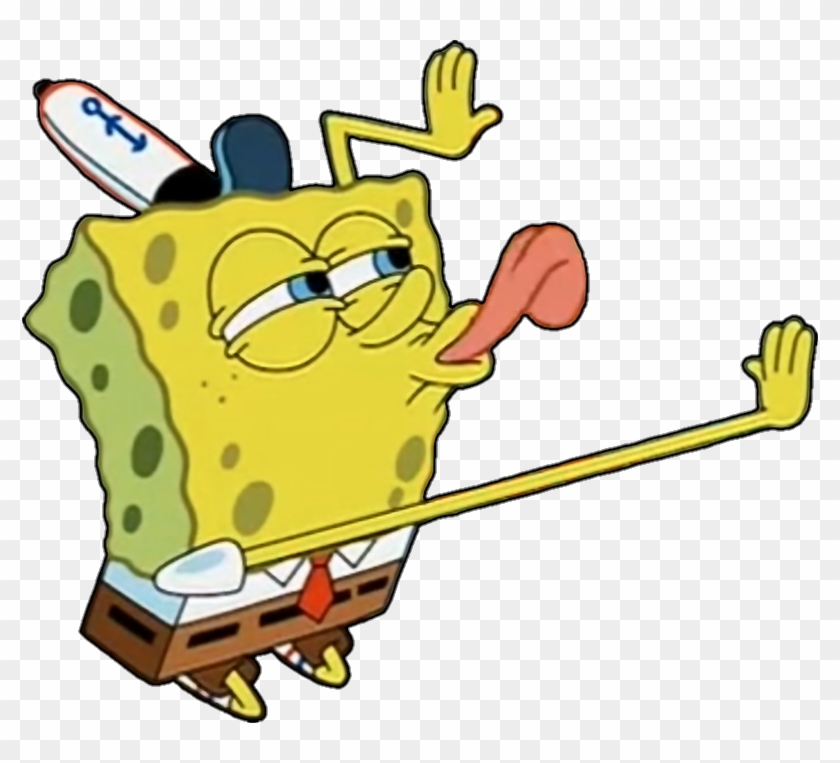 Spongebob Licking Meme - Free Transparent PNG Clipart Images Download
