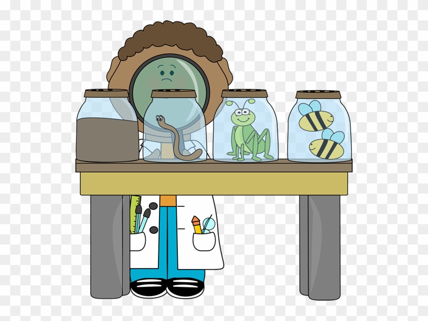Scientist Inspecting Insects - Insect Scientist Clipart #1010415