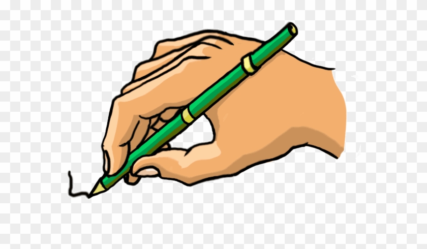 Hand With Pen Cartoon #1010543