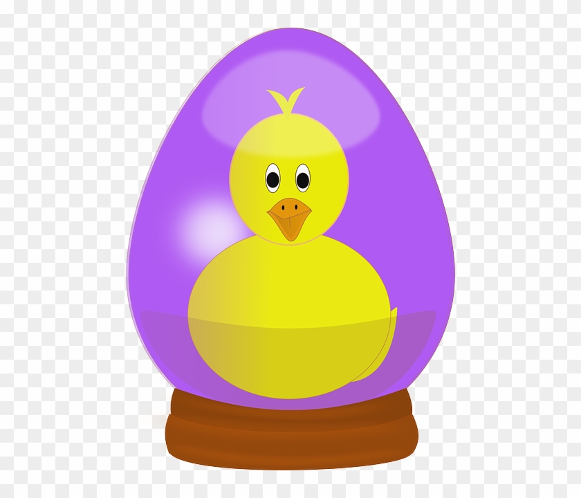 Purple Duckling, Chick, Easter, Chicken, Egg, Holiday, - Easter Little Chickens Clipart #1010590