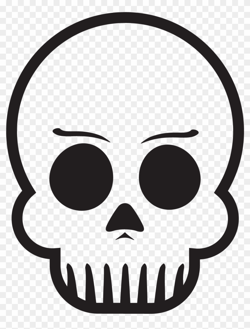 Skull With Eyebrows - Skeleton With Eyebrows #1010613