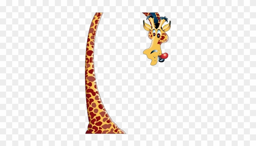 Giraffe Clipart Long - Giraffe Long Neck Cartoon #1010748