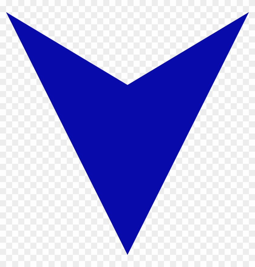 Pointing Down Arrow 19, Buy Clip Art - Blue Arrow Pointing Down #1010760
