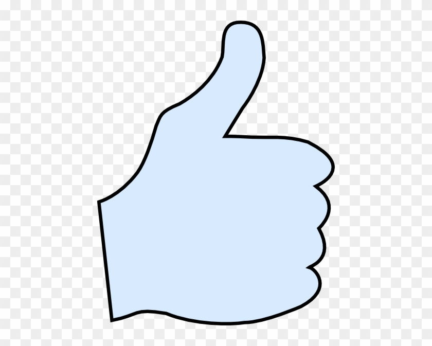 Thumbs Up Clipart White #1010766