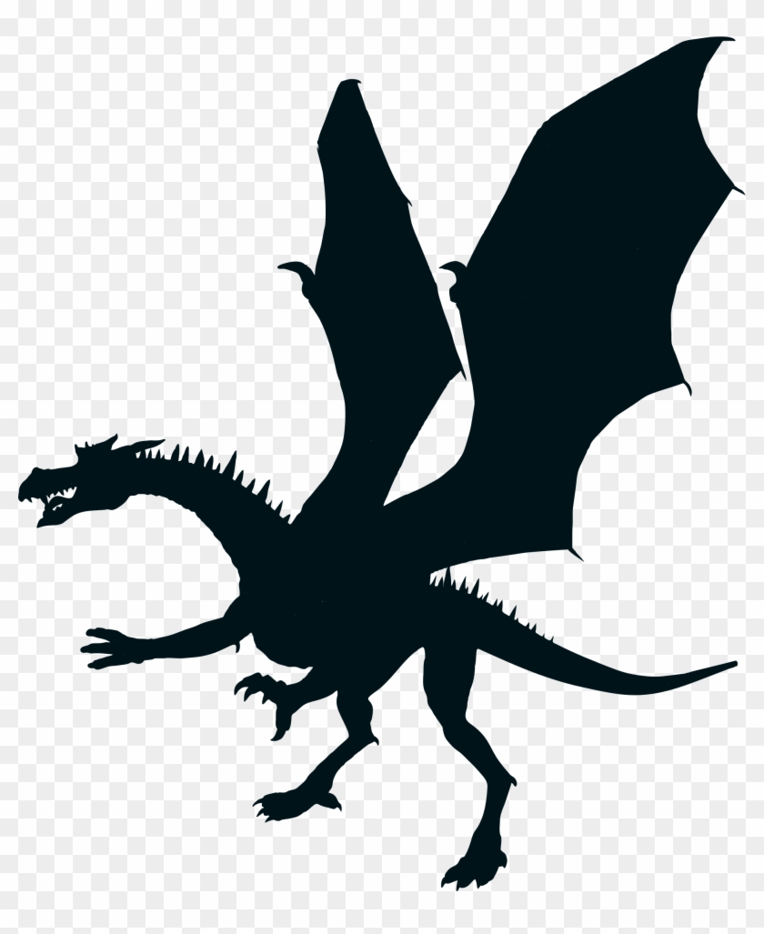 Clipart - Dragon Silhouette Png #1010783