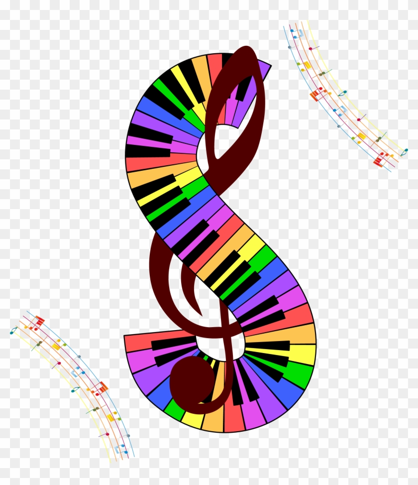 Musical Note Staff Clef Illustration - Music #1010828