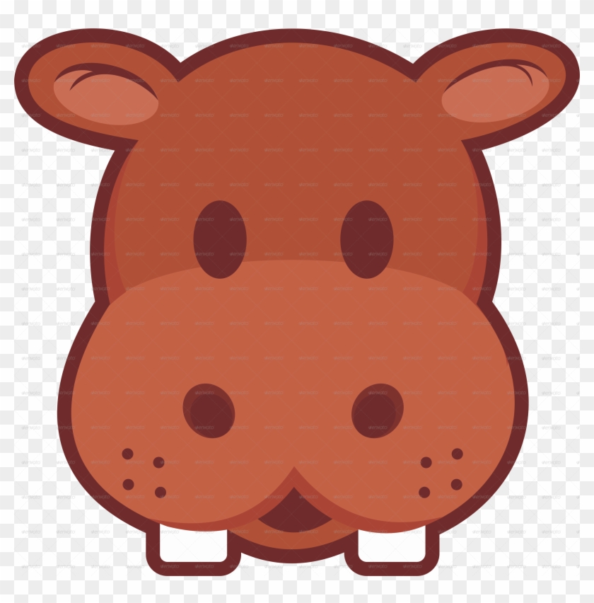 Hipopotamo Infantil Jpg - Emoji De Hipopótamo #1010829