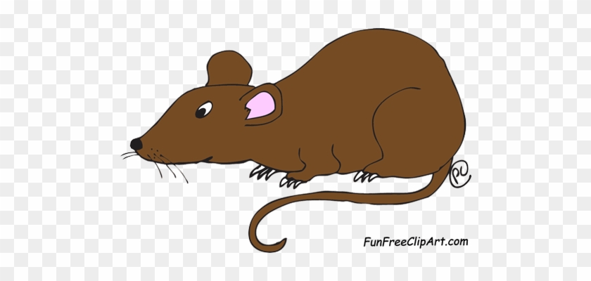 Mice Clipart Little Brown - Rat Clipart #1010839