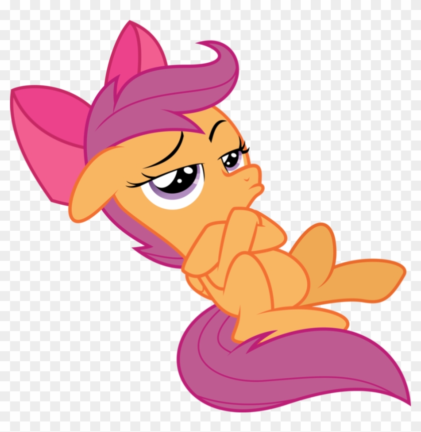 Scootaloo Thinking By Dusk2k - Scootaloo #1010906