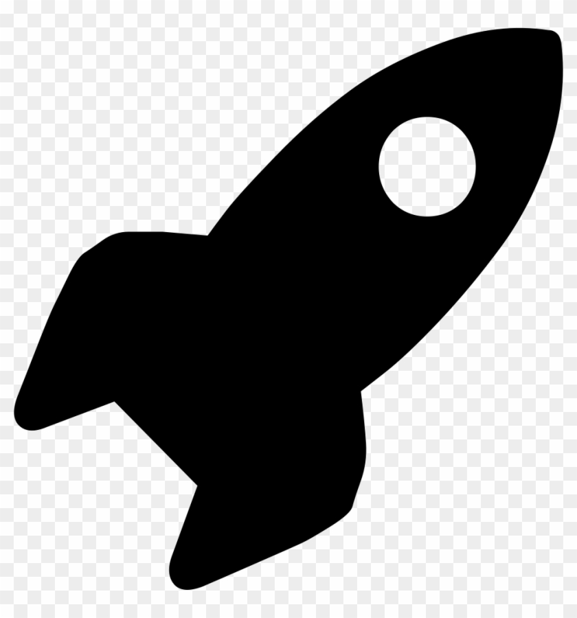 Rocket Comments - Spaceship Black Clipart #1010988