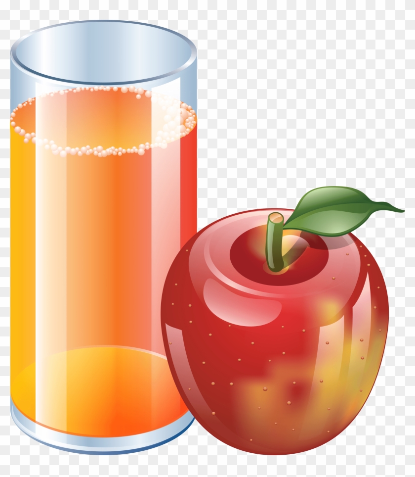 Juice Clipart Fruit Clip Art Photo - Apple Juice Clipart #1011000