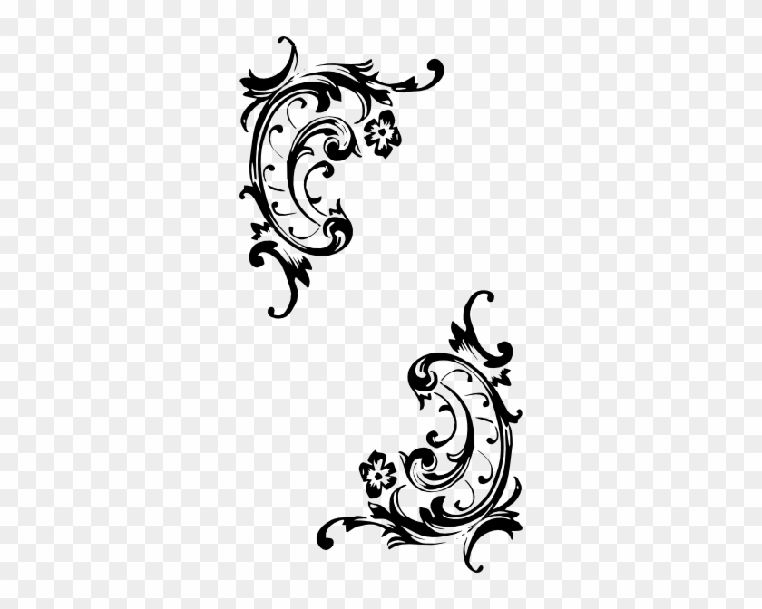 Tattoo Decorative Pattern Clip Art - Baroque .png #1011094