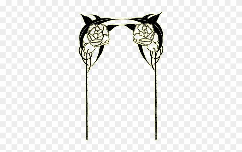 Art Nouveau Borders - Legnanesi (i) - 1900 Voltas Indre' #1011104