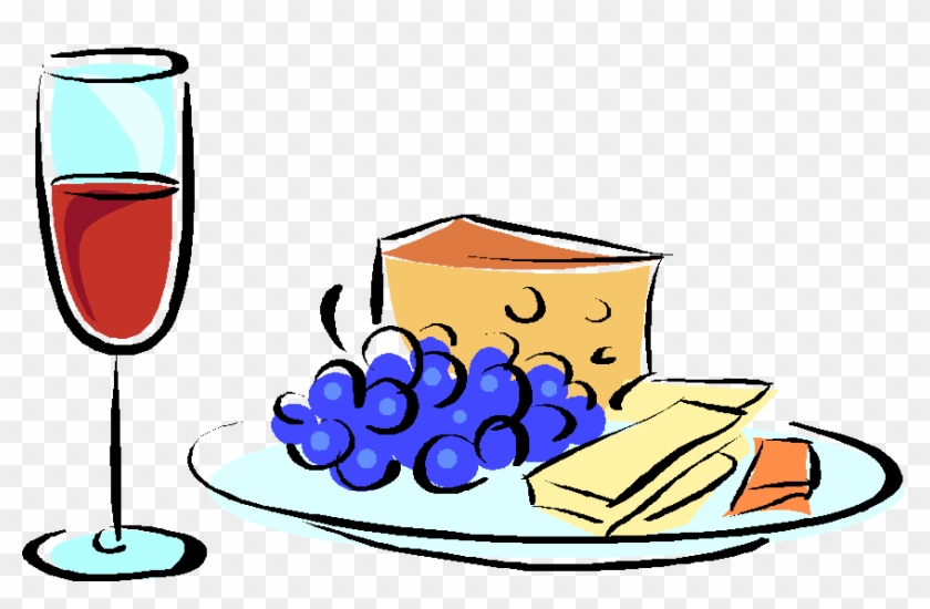Cheese Clipart Border - Cheese And Wine Clipart #1011189