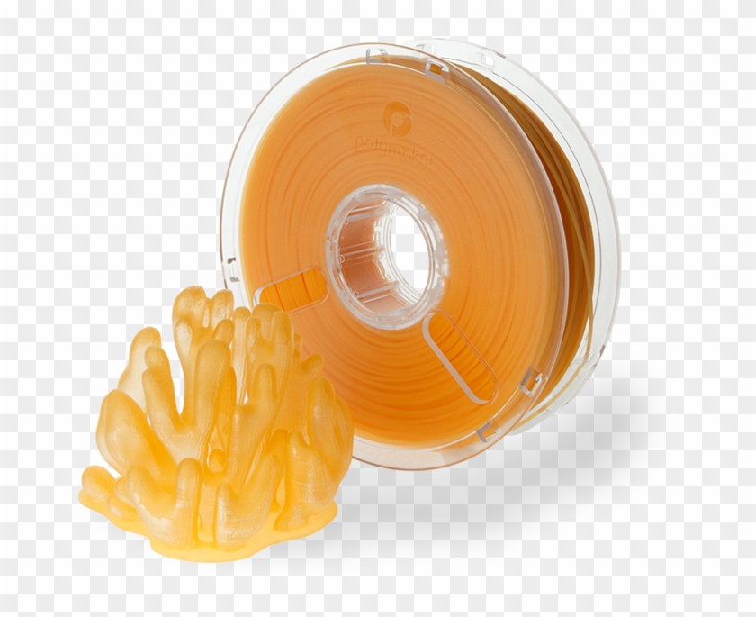 Polymaker Polyplus Pla Translucent Colors - Clear Orange Filament #1011216