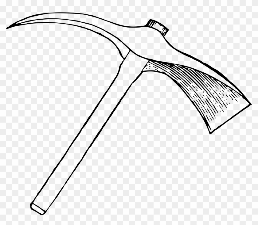 Png - Pickaxe Clipart Black And White #1011230