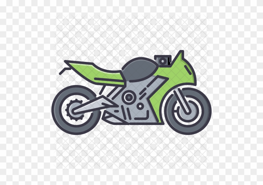 Sports Bike Icon - Motorcycle #1011246