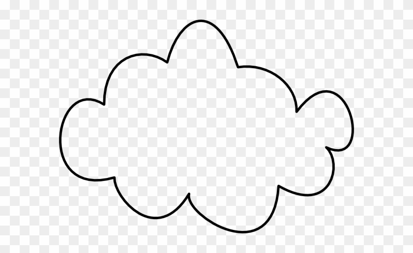 Clipart Of Clouds, Outline As And Outline Could - Line Art #1011285