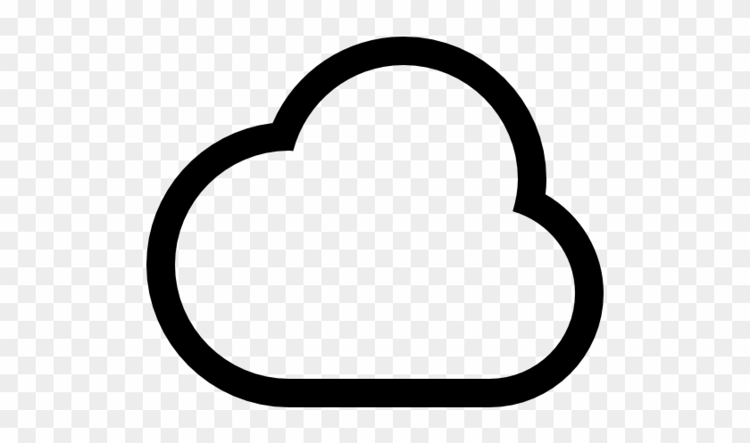 Cloud Outline Shape Free Icon - Cloud Icon No Background #1011286