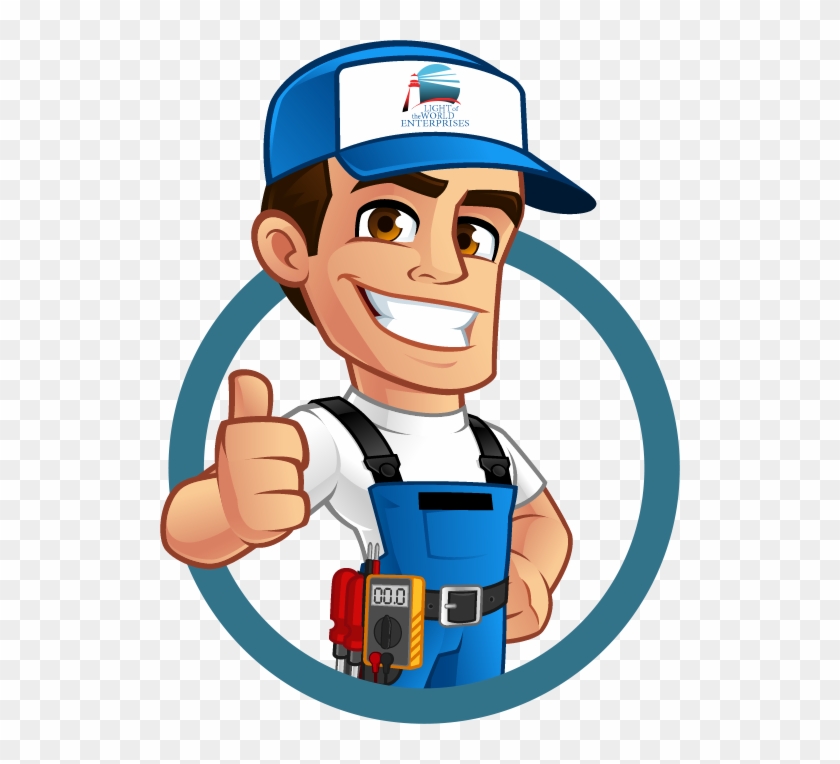 Electrical Service - Electric Man Vector #1011304