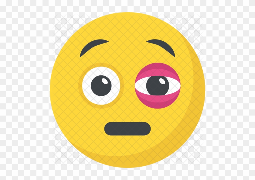 Black Eye Emoji Icon - Black Eye Emoji #1011338