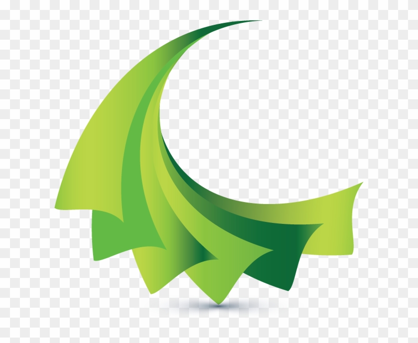 Logo 3d Computer Graphics Graphic Designer - Green Abstract Design Png #1011431