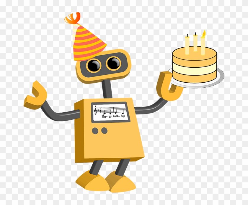 All Robots In The Collection Have Transparent Backgrounds - Birthday Robot Png #1011484