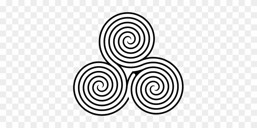 Celtic Spiral Triple Ornament Decorative L - Loučeň #1011556