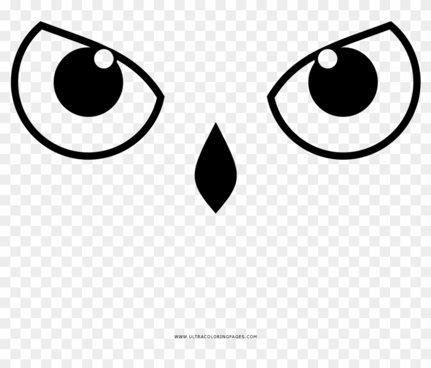 Owl Eyes Coloring Page - Ojos De Buho Para Colorear #1011629