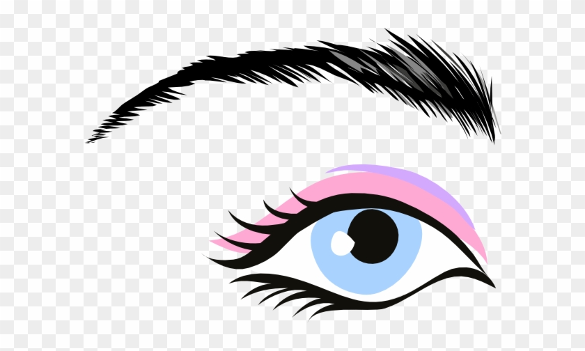 Pink Eyes Clipart Eye Makeup - Human Eye Eye Clipart #1011634