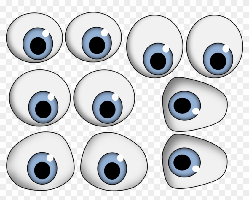 Pin Google Eyes Clip Art - Shy Cartoon Eyes Png File #1011643