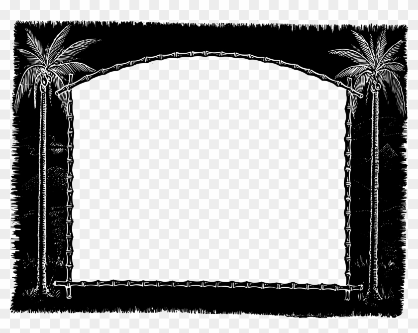 Palm Tree Frame - Portable Network Graphics #1011765