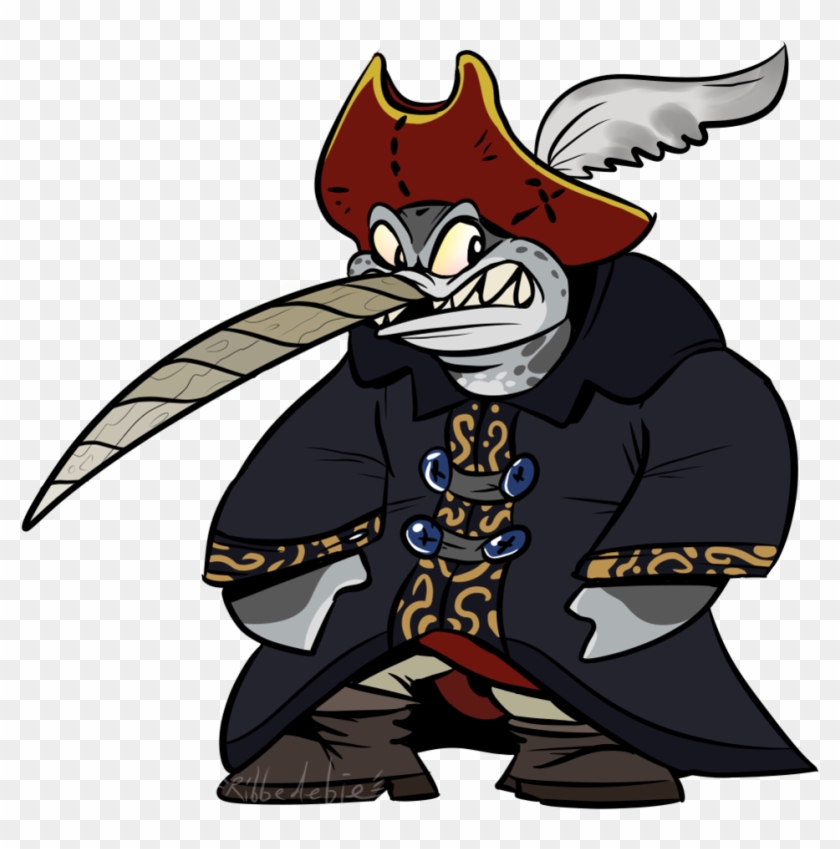 Pirate Captain Narwhal By Ribbedebie Pirate Captain - Cartoon Image Of A Lawyer #1011803
