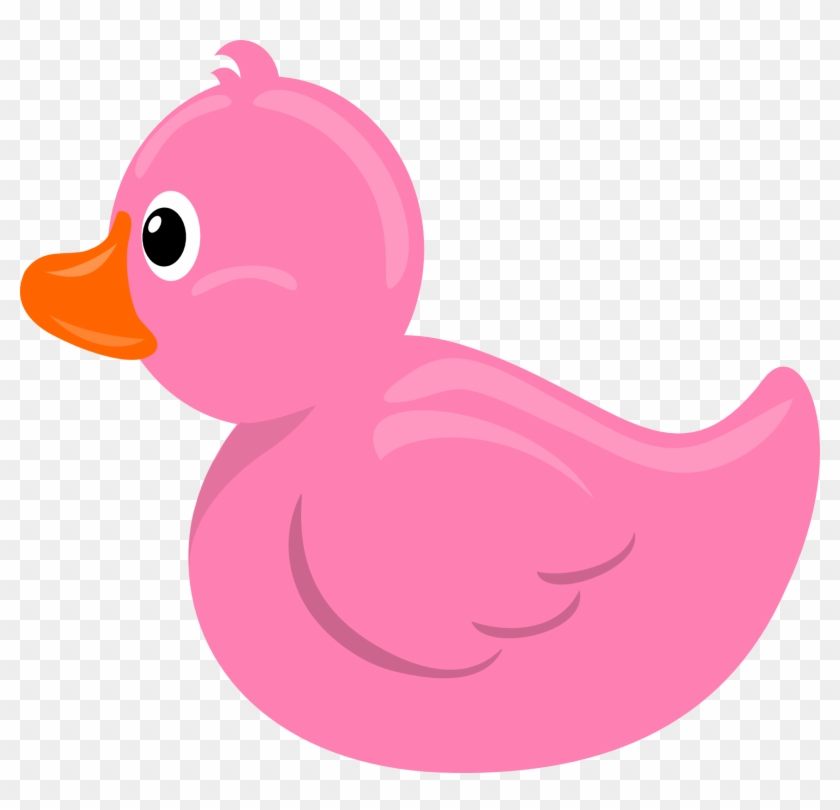 Rubber Duck Clipart - Pink Rubber Duck Clip Art #1011918