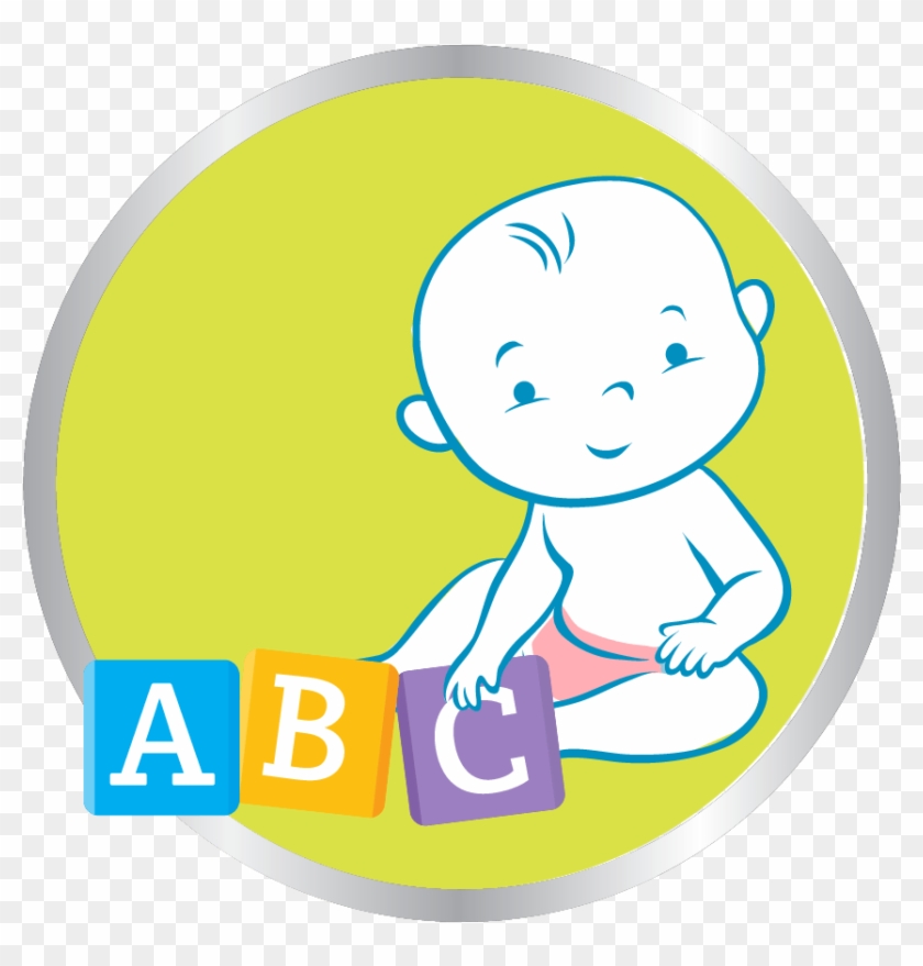 Baby Playing Abc Blocks Icon - Toy Block #1011956