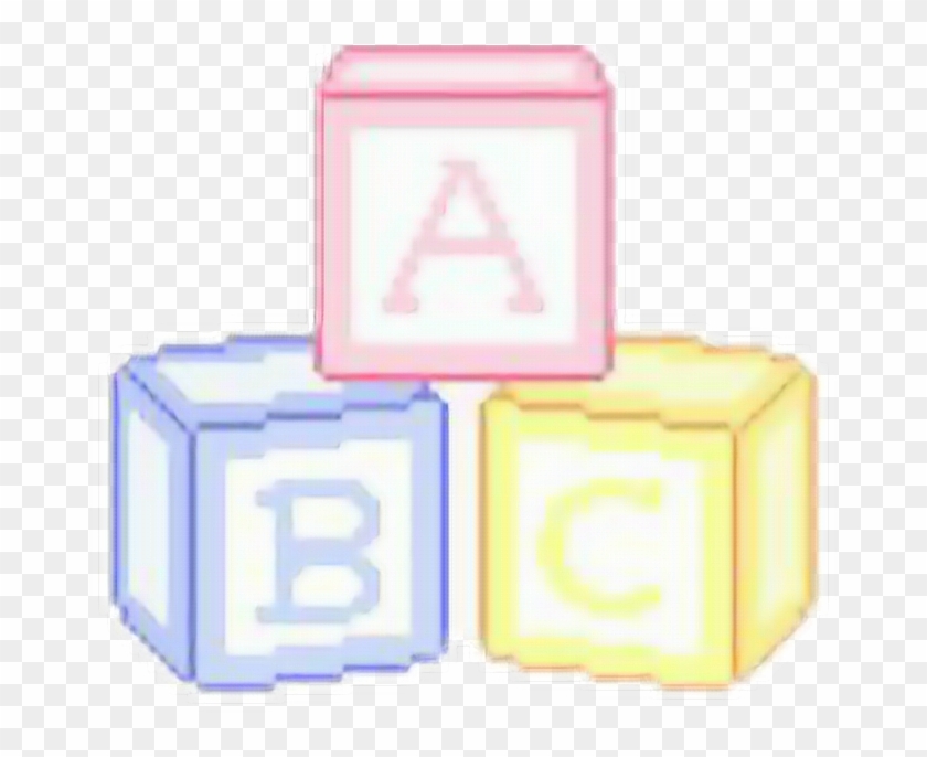 Ddlg Ddlb Ddbg Kawaii Pastel Abc Blocks Pixel Tumblr - Pixel Blocks #1011962