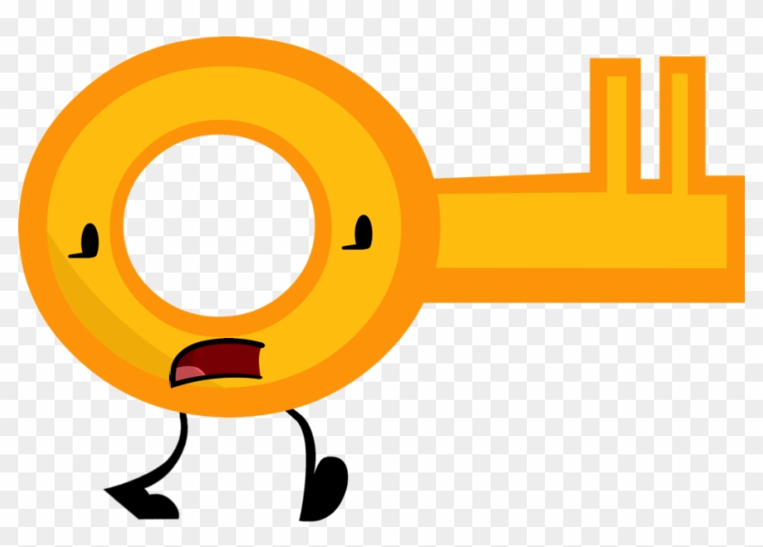 Key Clipart Yellow Object - Bfdi Key #1012022