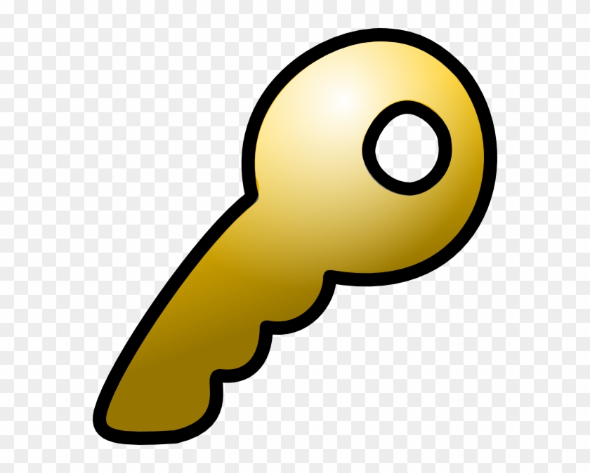 Key Clipart Yellow - Key Icon #1012025