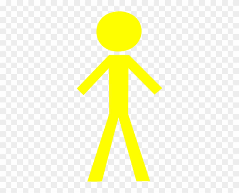 Yellow Stick Person Clip Art - Green Stick Man #1012050