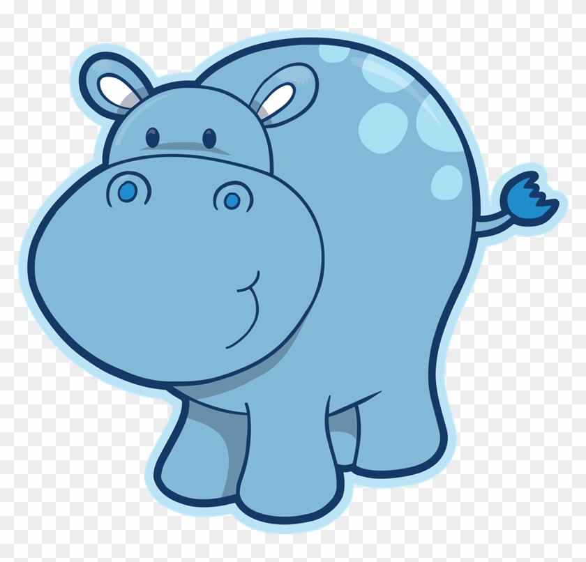 Hippo Clipart Transparent Background - Cute Hippo Clipart #1012090