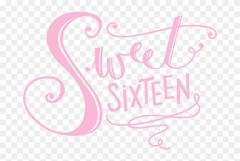 Sweet 16 Birthday Clipart - Calligraphy #1012103